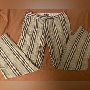 Dolce and Gabbana Striped Linen Pants